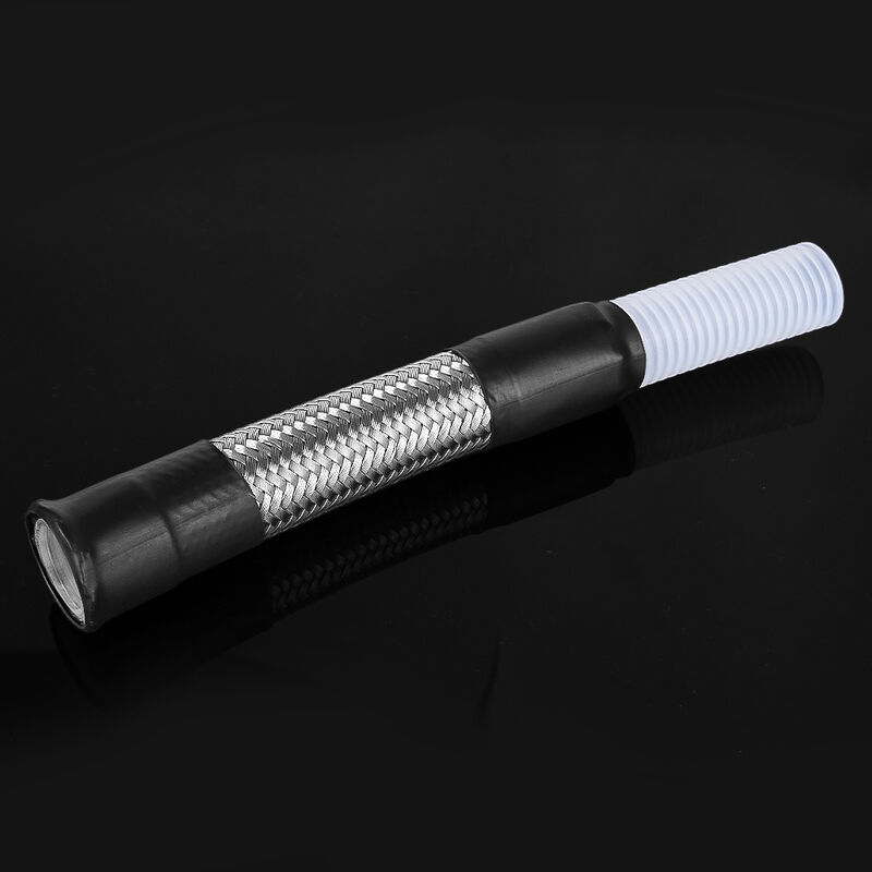 Custom PTFE Turbo Oil Hose with AN Fittings and Stainless Steel Braid for High Performance