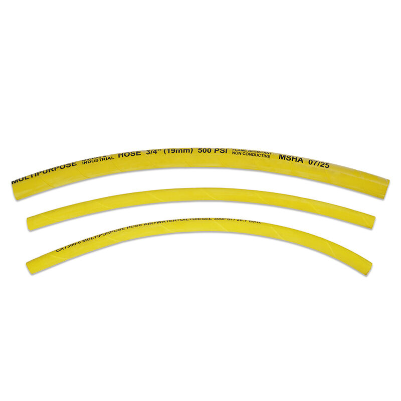 High Tensile Textile Braided Mining Multipurpose Hose - Oil and Weather Resistant with Wide Temperature Range for Industrial Use