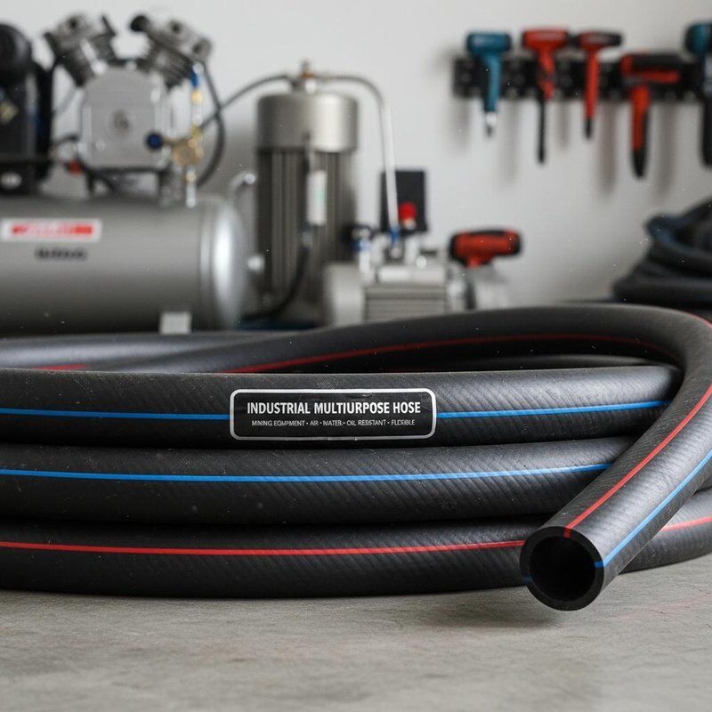 Industrial Multipurpose Rubber Hose for Mining Equipment with Oil Resistant Nitrile Tube and High Tensile Textile Reinforcement