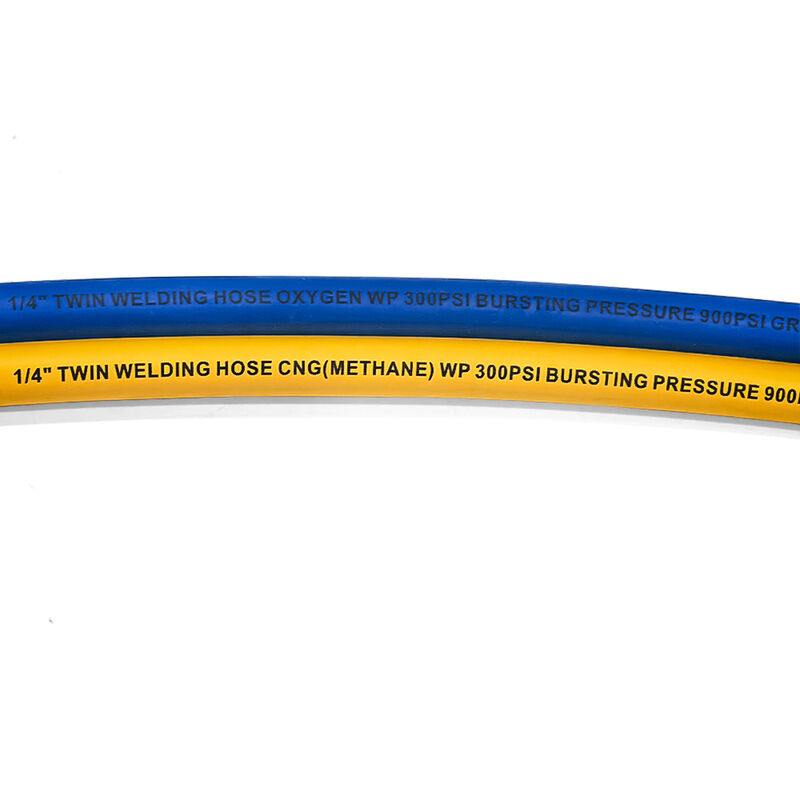 Flexible Rubber Twin Welding Hose 300 PSI with EPDM Synthetic Rubber for Oxygen & Acetylene Gas