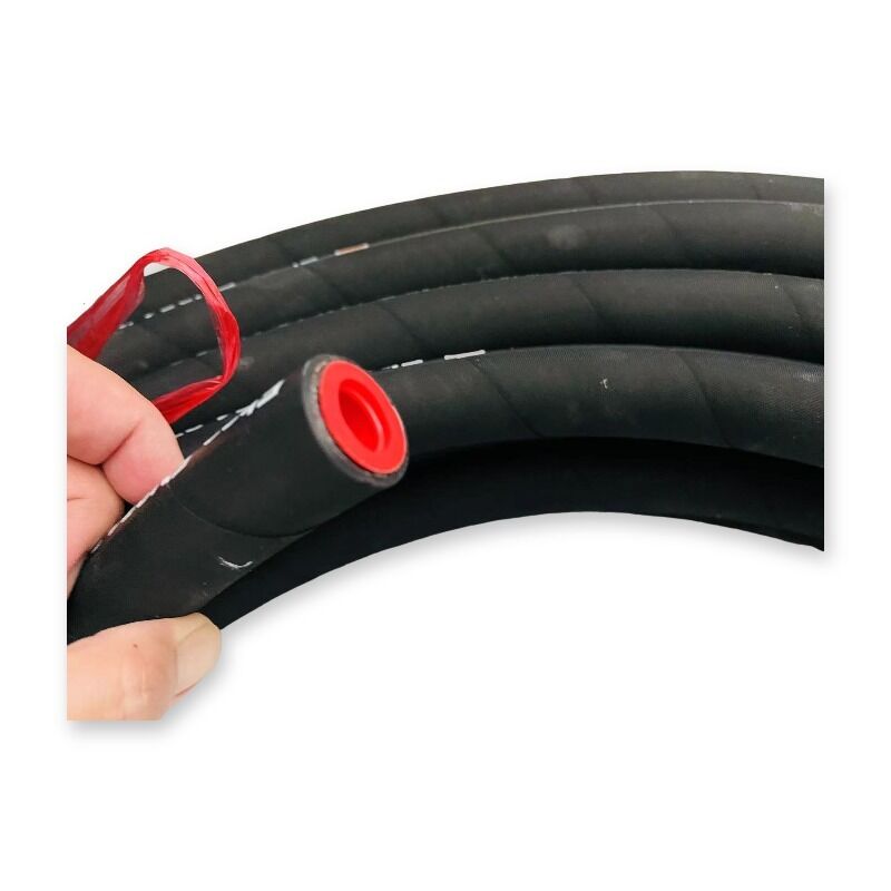 EN 854 2TE Textile Reinforced Hydraulic Rubber Hose with Oil & Weather Resistant Cover and Customizable Length