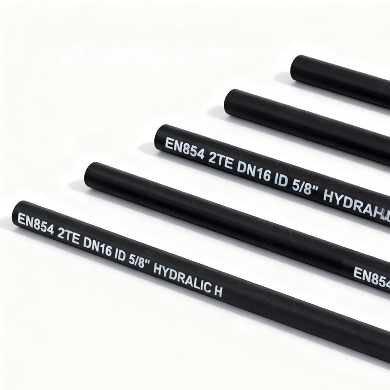 EN 853 2TE High Pressure Hydraulic Hose with High Tensile Strength, Flexibility, and Compatibility with Various Hydraulic Fluids