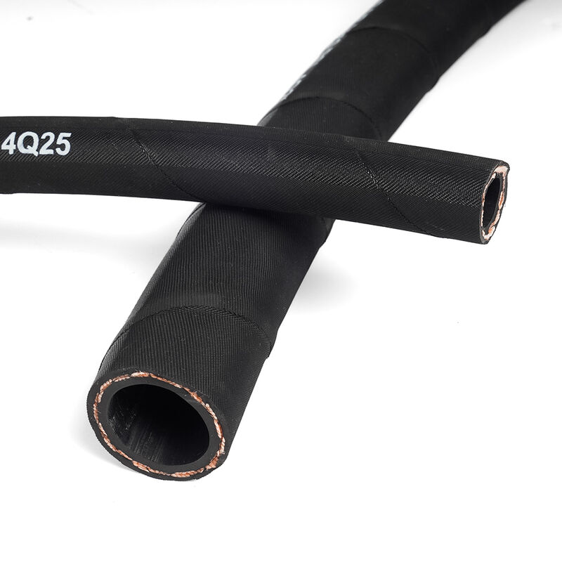 EN 853 2TE High Pressure Hydraulic Hose with High Tensile Strength, Flexibility, and Compatibility with Various Hydraulic Fluids