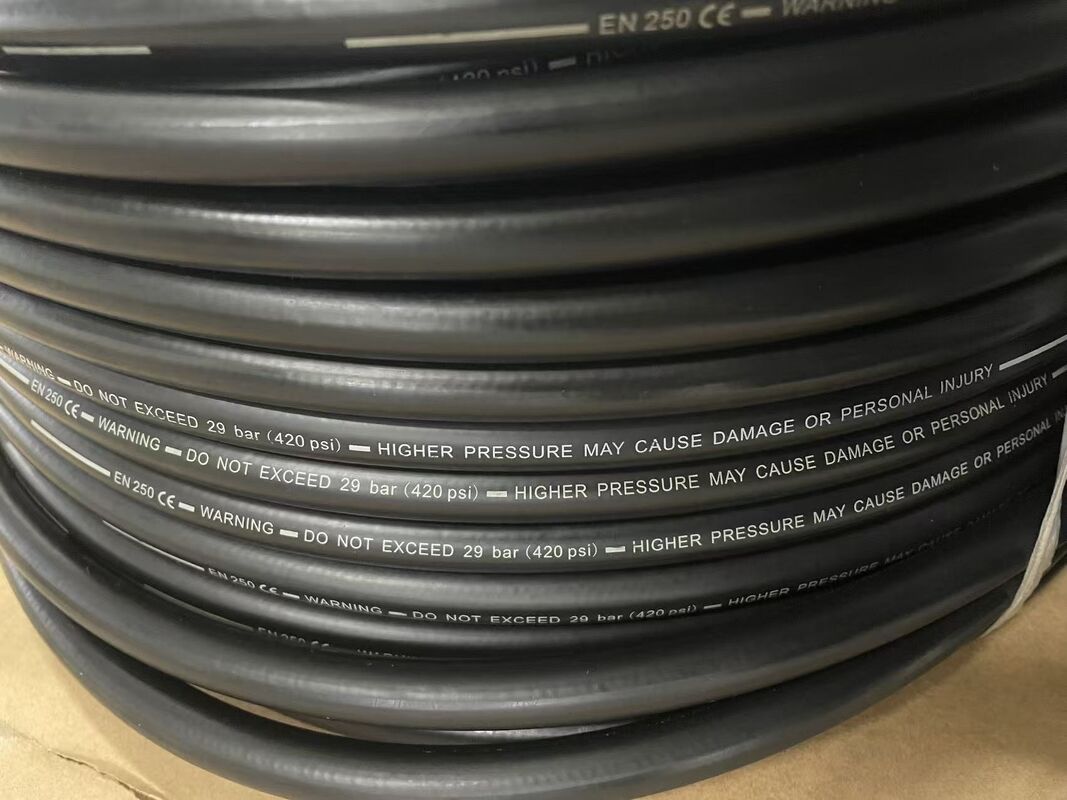 High Pressure EPDM Diving Air Hose for Breathing Systems 120 Bar Burst Marine Grade Rubber Hose
