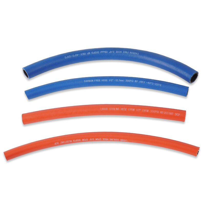 Peroxide Cured Liquid Cooling Hose for Injection Moulding & Blow Mould Cooling Systems – Fire Resistant Non-Conductive Industrial Rubber Hose (300 PSI)