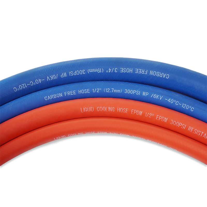 Peroxide Cured Liquid Cooling Hose for Injection Moulding & Blow Mould Cooling Systems – Fire Resistant Non-Conductive Industrial Rubber Hose (300 PSI)