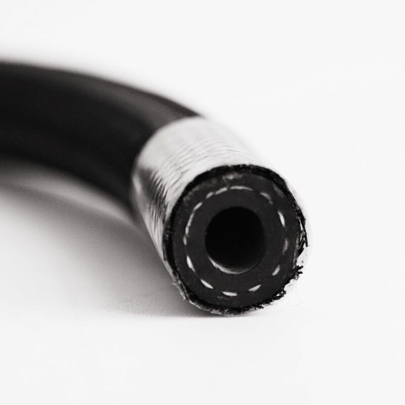 High Performance Flexible NBR Fuel Hose – Black Nylon Braided, Oil Resistant, Free Cutting Service for Industrial Hydraulic Systems