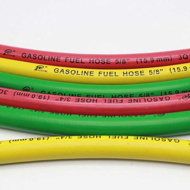 High-quality flexible hose assembly for a gas station (6mm to 1-inch interface) — suitable for gasoline/diesel suction and transfer.