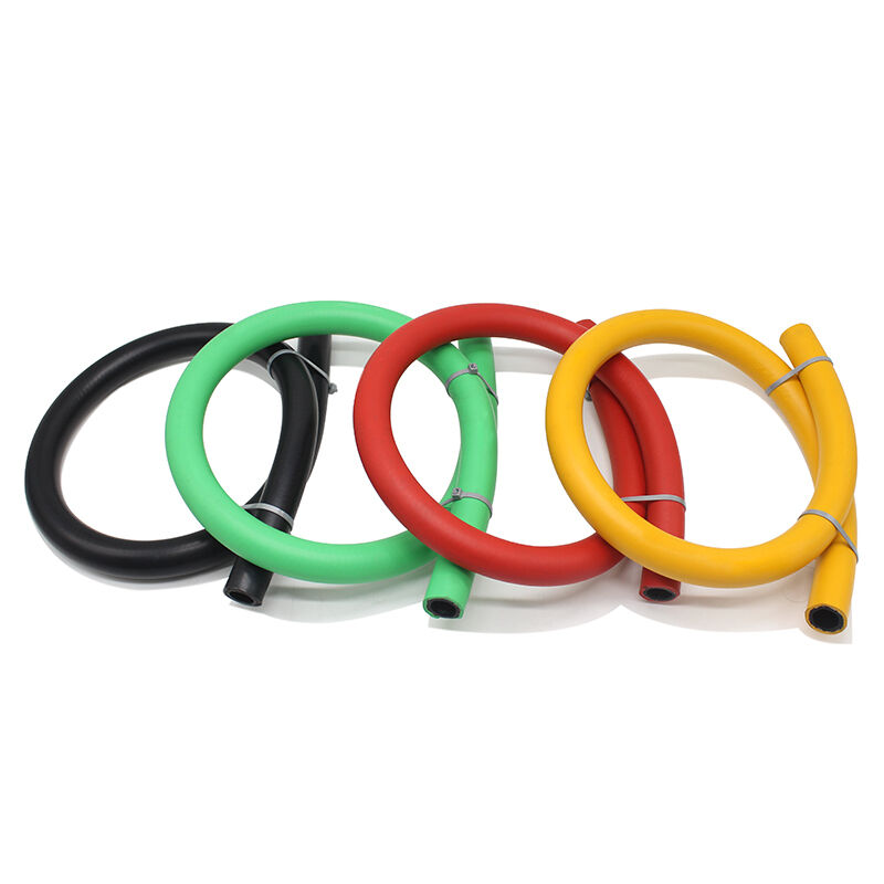 High-quality flexible hose assembly for a gas station (6mm to 1-inch interface) — suitable for gasoline/diesel suction and transfer.
