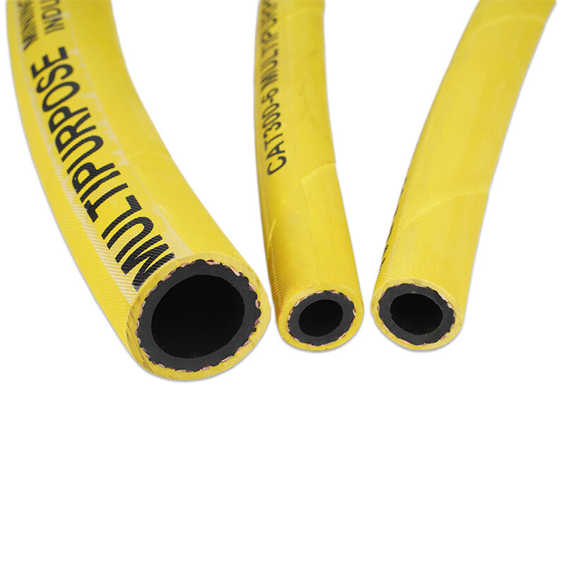 Flame Retardant Antistatic Non-Conductive Multipurpose Mining Rubber 2'' Hose - Nitrile RMA-A for Air, Water, Oil, Fuel Transfer