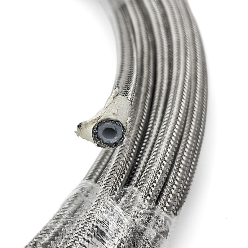 1/2''ID13 mm, Smooth Bore PTFE, High Temp Resistance 260°C Stainless Steel 304 or 316 Wire Braid, Transfer Chemical Reagents