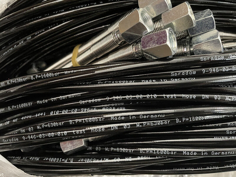 DN2 3.2 mm Inner Diameter 630Bar Ultra High Pressure Test Hose 2000Bar Burst Pressure Air Charging Hose 0.5m Extended Length
