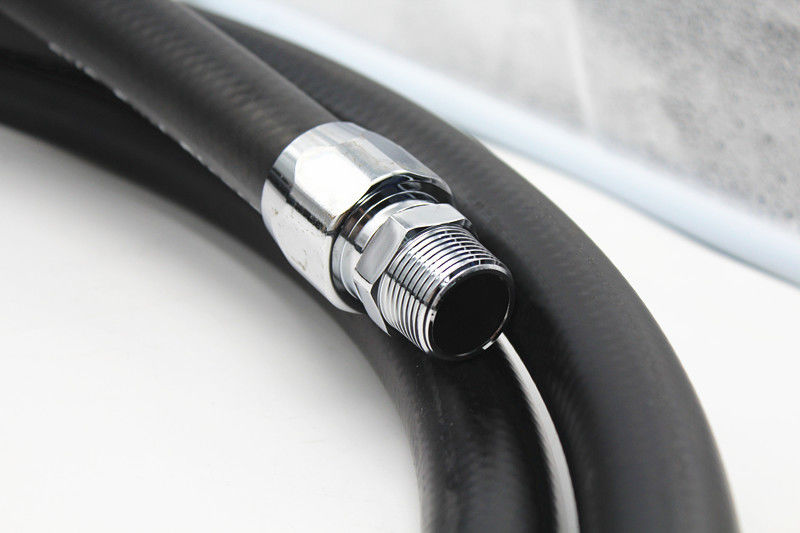 Steel Wire Braided Flexible Petrol Pump Hose With 3/4&quot; Npt Inlet 4 Meters