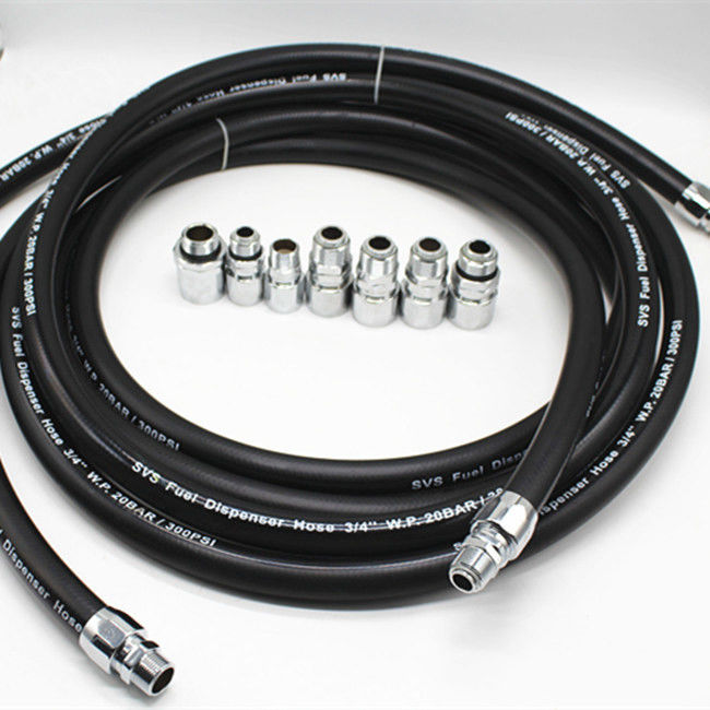 Nitrile Soft Wall Fuel Dispensing Hose With Built In Static Wire For Gasoline