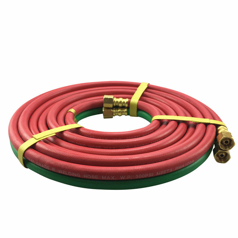 Epdm Wp 300psi 1/4 Inch X 25ft Twin Welding Hose For Gas Cutting