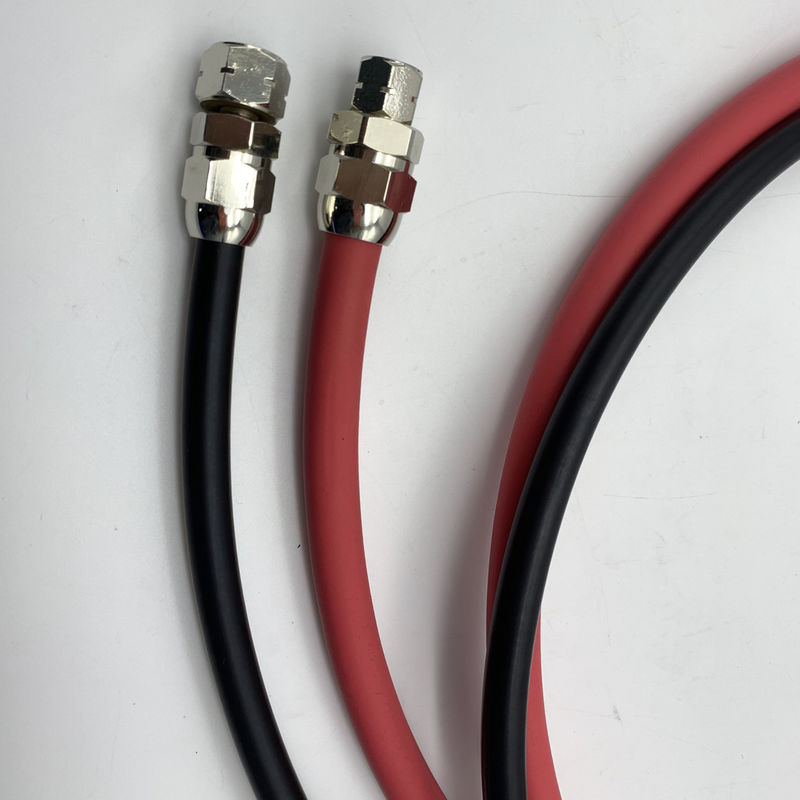 Red And Black Pressure Pot Fluid Rubber Air Hose For Paint With Length 6ft 12ft 25ft 50ft