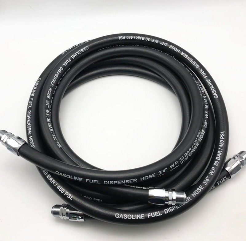 3/4 Inch Soft Gas Station Wire Braided Flexible Hose Pipe NBR Antistatic Hose