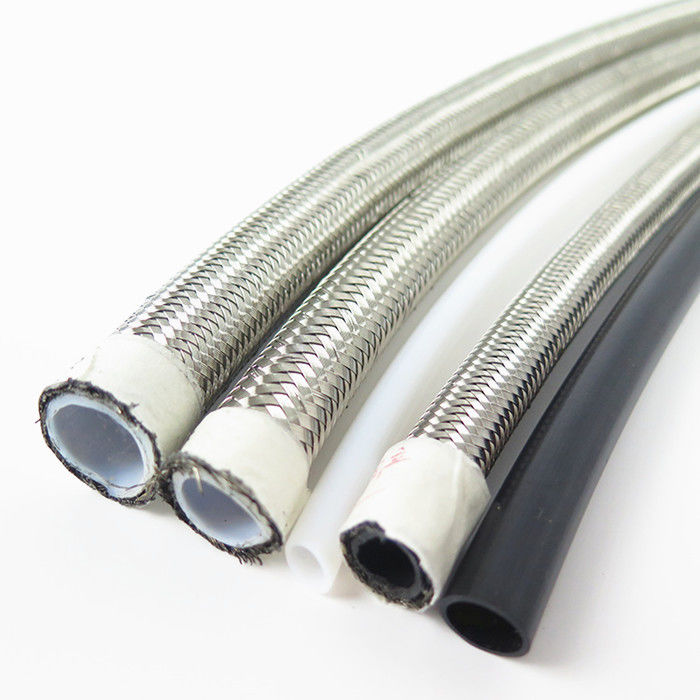 AISI 304 Over Braided DN10 PTFE Tube with Excellent Chemical Resistant