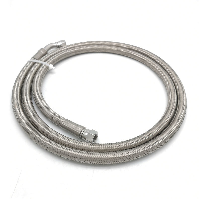 Stainless Steel Braided 8AN 3/8&quot; Corrugated PTFE Hose