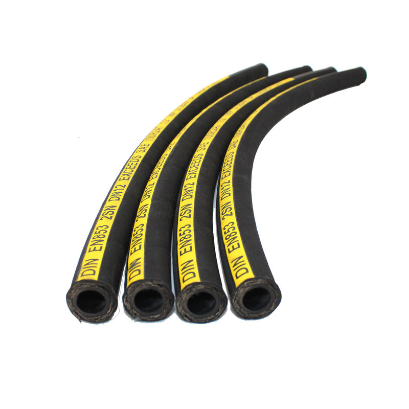 SAE J517 SAE 100R2AT 2 Inch Diameter Rubber Hose For Hydraulic System