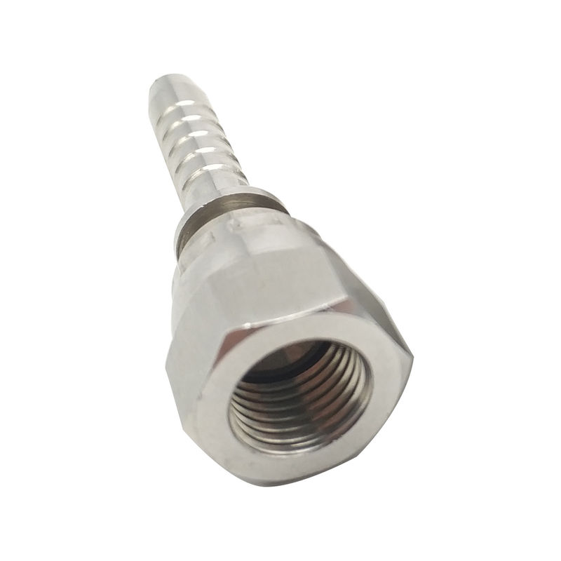 Compact Stainless Steel Hydraulic Hose Fitting 22611 With Female BSP Thread