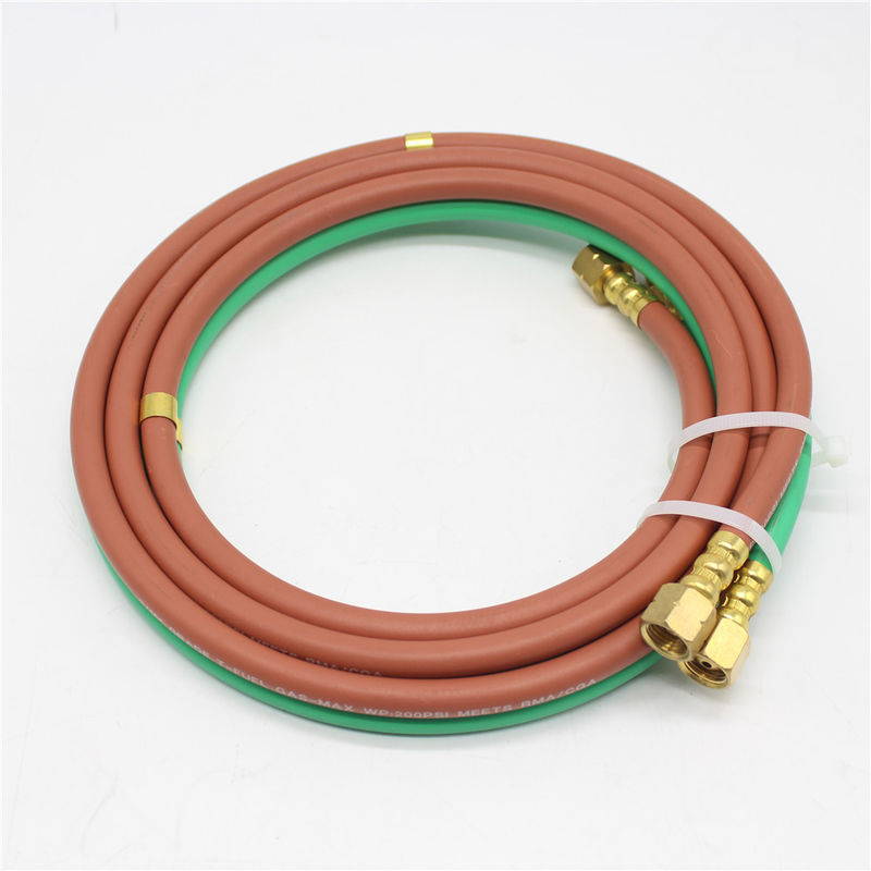 Superior Grade T 1/4'' ID X 25ft Rubber Welding Twin Hose For Fuel Gas