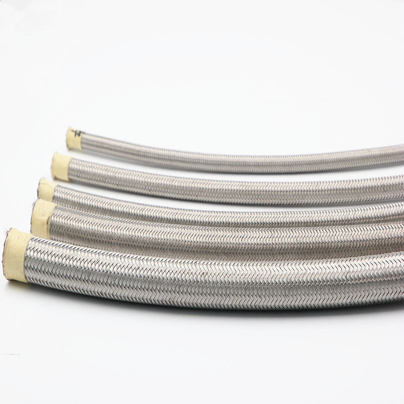25.4mm ID 1'' Convoluted PTFE Braided Hose With 304 Stainless Steel