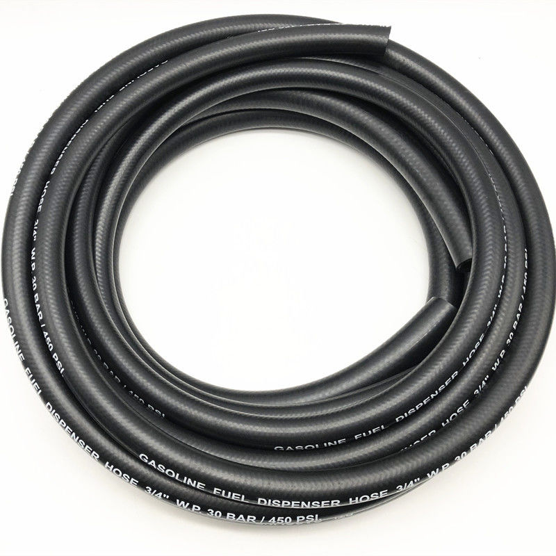 Flexible 20 Bar PVC Blend Rubber Fuel Bowser Hose For Gas Stations