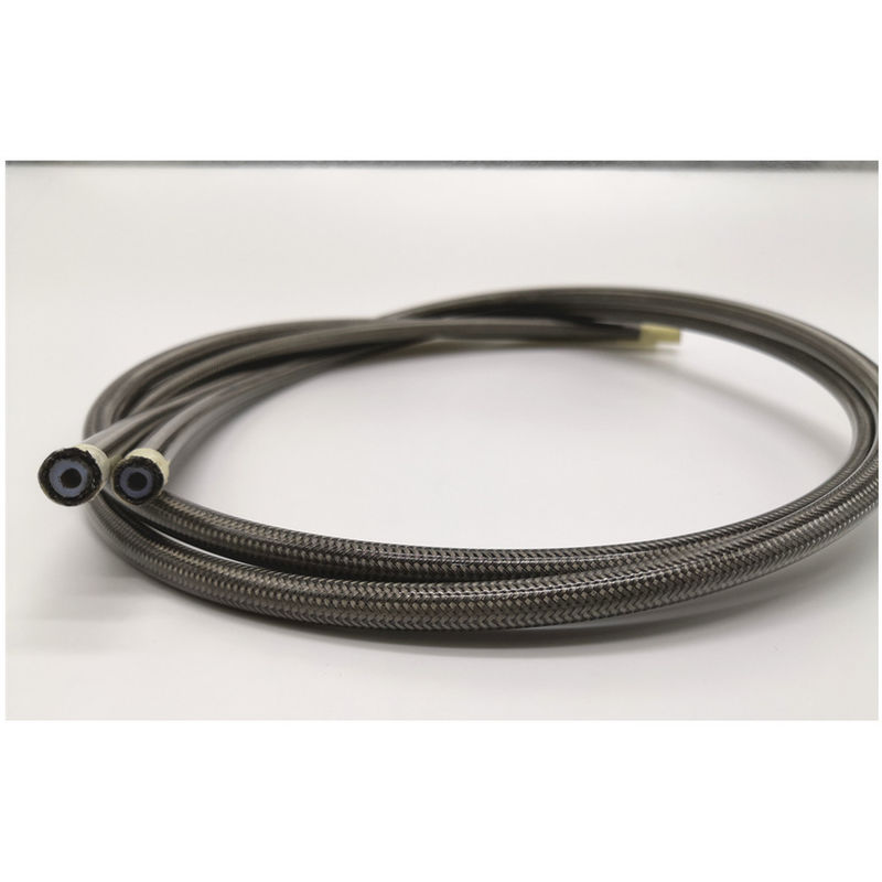 I.D 1/8'' High Pressure 304SS Braided PTFE Brake Hose With PVC Cover
