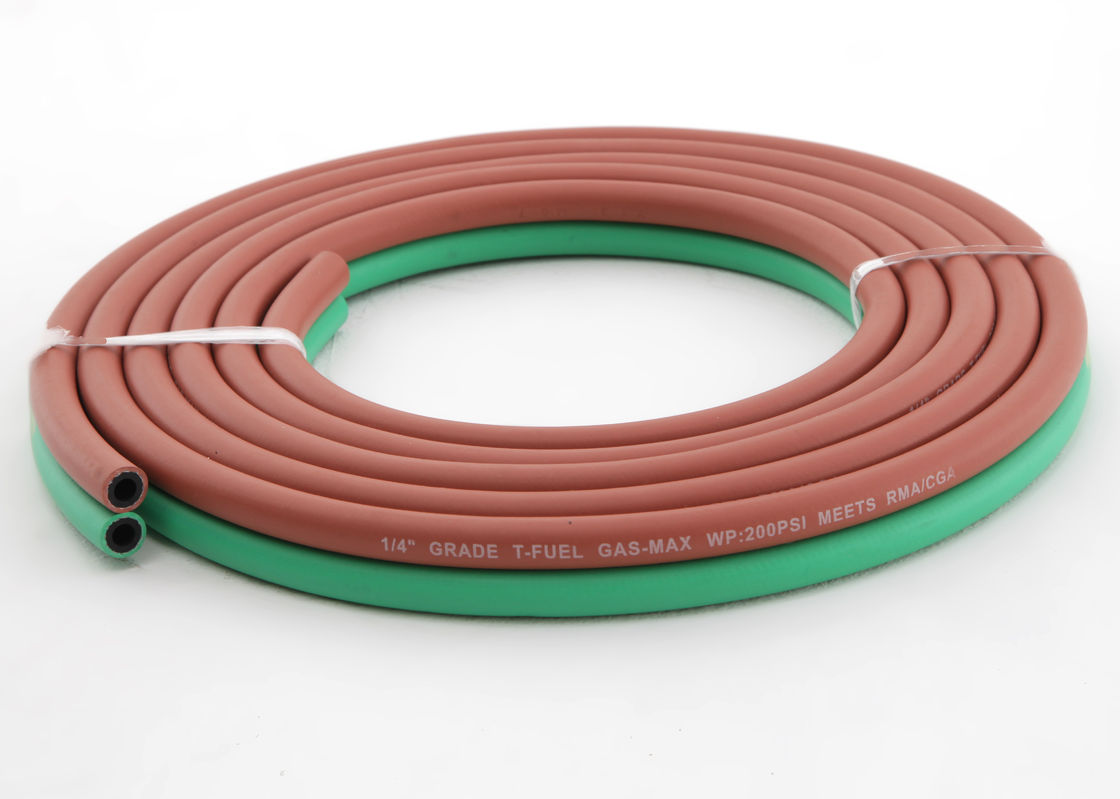 3 / 16'' To 5 / 16'' Twin Welding Hose 300Psi BS EN 559 Smooth Finish