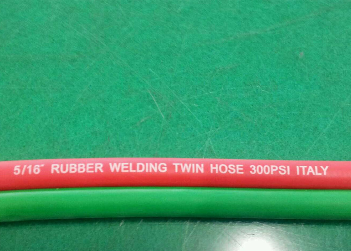 5 / 16 Inch T Grade Rubber Twin Welding Hose 20 Bar For Fuel Gas EN559
