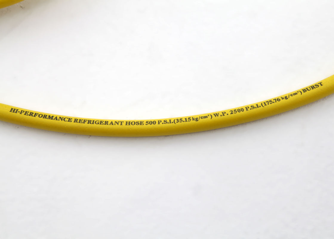 Polyester Fiber Spiral Hose Pipe , Yellow Jacket Refrigerant Hoses