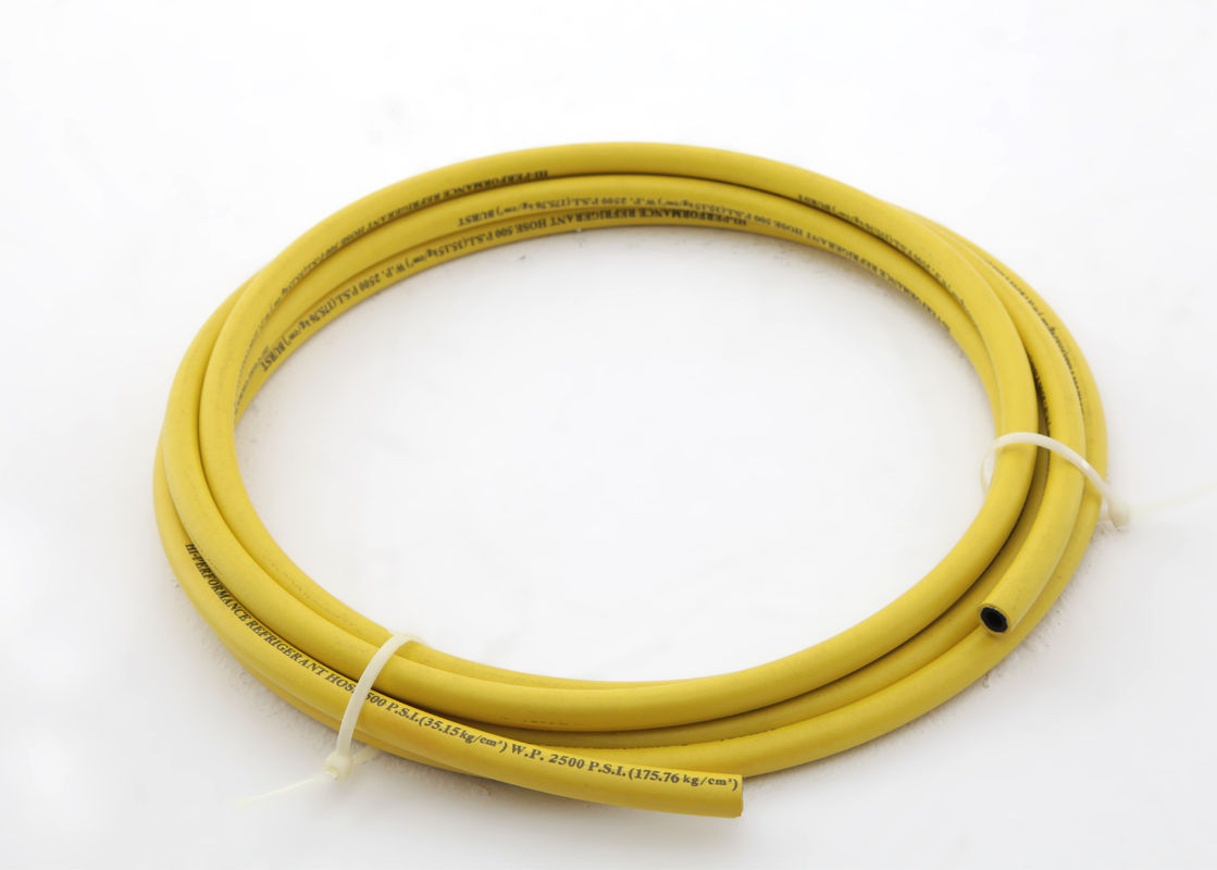 Fiber Spiral Refrigerant  Charging Hose Smooth NBR And PVC -30℃ - +100℃