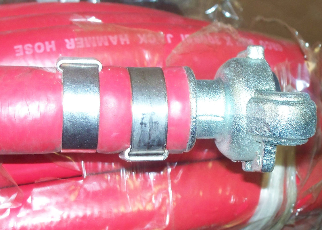 ID 3/4&quot; And 1&quot; Length 50 Ft Rubber Air Hose Jackhammer 2 MPA Work Pressure