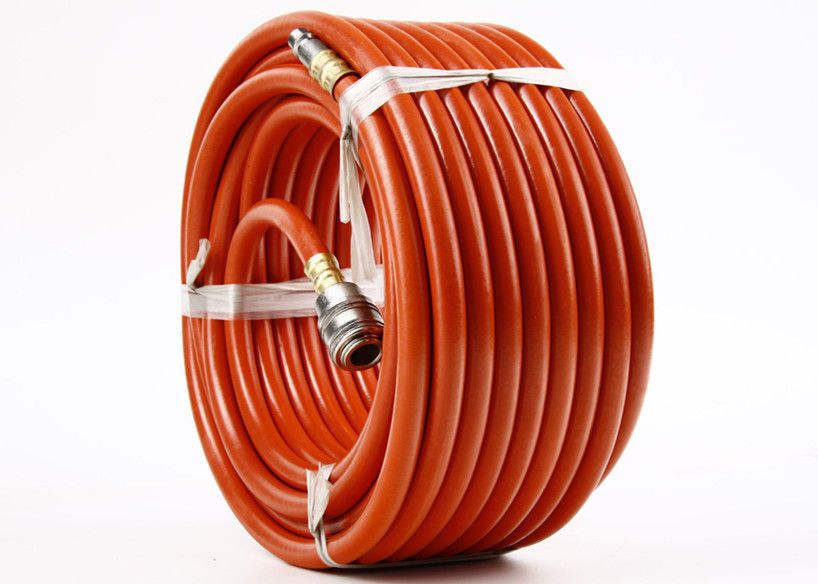 Orange ID 1/4&quot; 5/16&quot; 3/8&quot; Short Air Hose Assembly With Quick Couplers