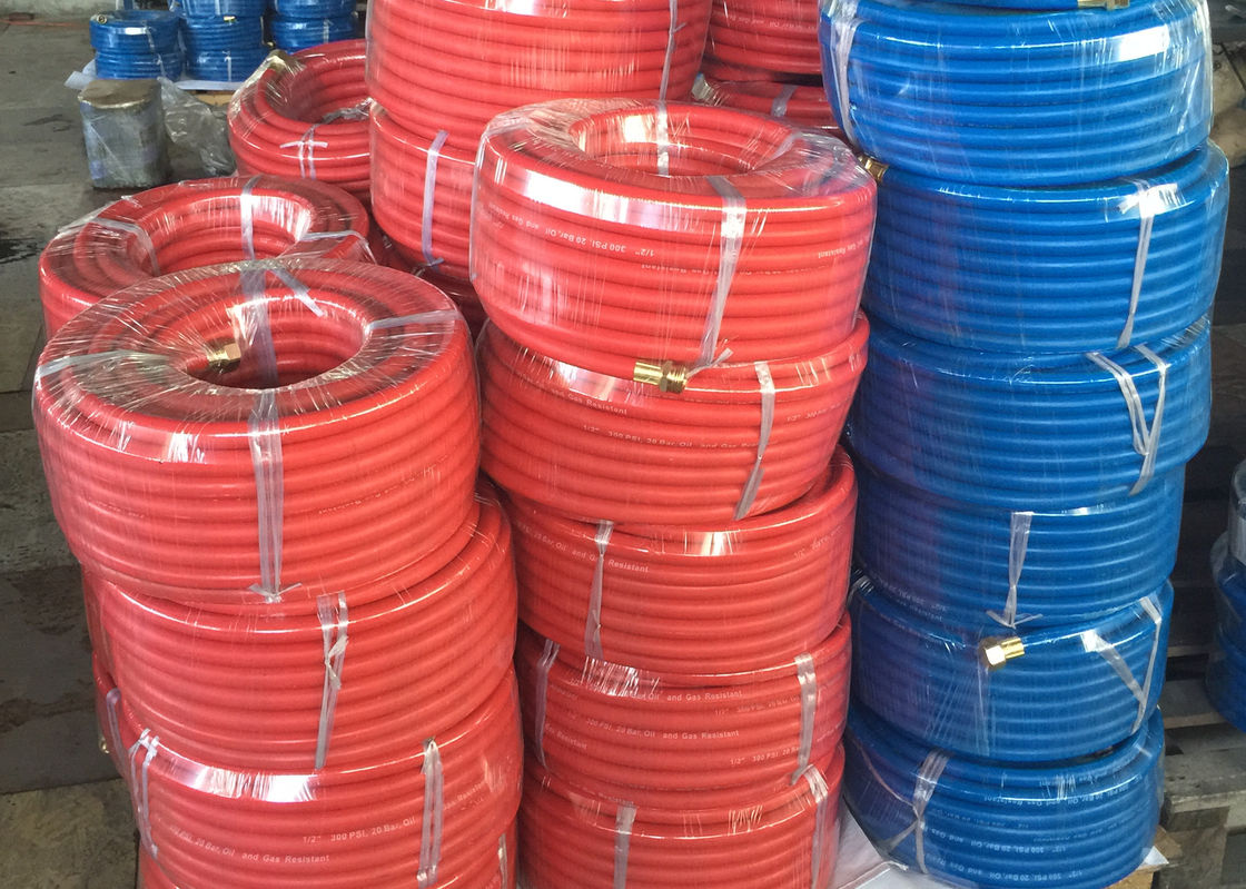 Red 5/8 Water Hose Flexible Rubber Water Hose ( Work Pressure 10 /20 Bar )