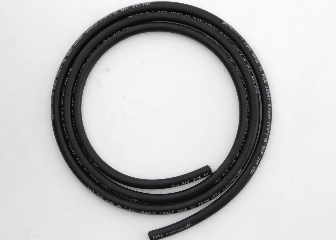 ID 3/16 Inch Smooth Fiber Rubber Fuel Hose Flexible Fuel Injection Hose For Diesel