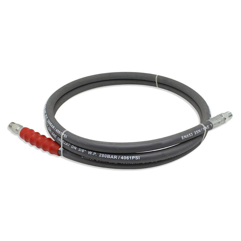 1/4&quot; To 3/8&quot; High Pressure Washer Hose With NPT Fittings And Bend Restrictor