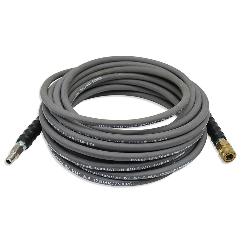 1/4&quot; To 3/8&quot; High Pressure Washer Hose With NPT Fittings And Bend Restrictor