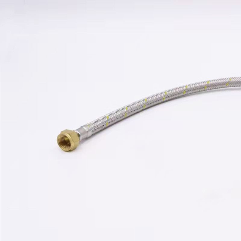 Stainless Steel Wire Braided Rubber Flexible Gas Hose 1/2&quot; HI-HI 60cm 100cm