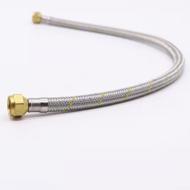 Stainless Steel Wire Braided Rubber Flexible Gas Hose 1/2