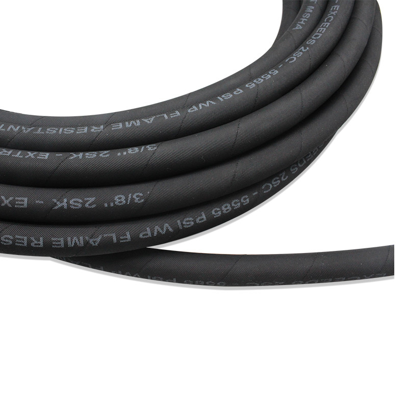 3/8&quot; Two Wire Braid 2SK High Pressure Hydraulic Hose MSHA Approved