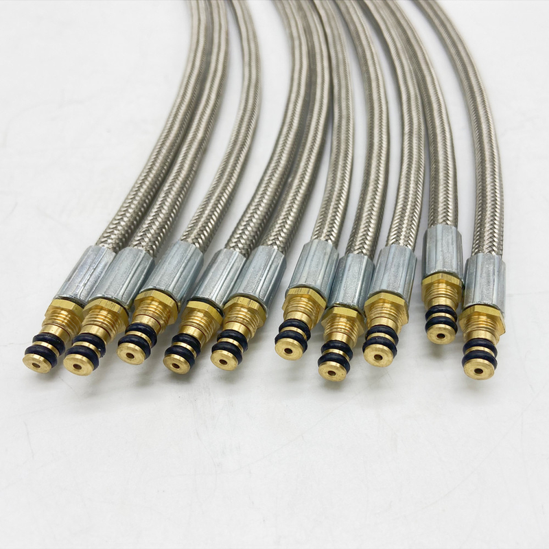 Stainless Steel Wire Braided Rubber Gas Hose For Outdoor Camping Stove