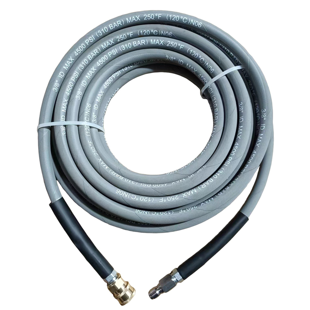 Black Blue Gray 3/8"X 25' 4000 Psi Pressure Washer Hoses