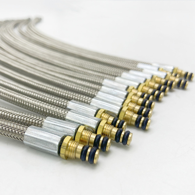 Braided Stainless Steel Wire Flexible Gas Hose For Stove High Pressure