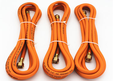 1/4&quot; Inch Flexible Propane Gas Hose , flexible gas hose Orange Color
