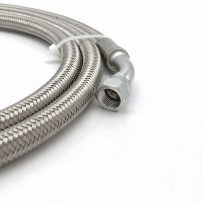 Stainless Steel Braided 8AN 3/8&quot; Corrugated PTFE Hose