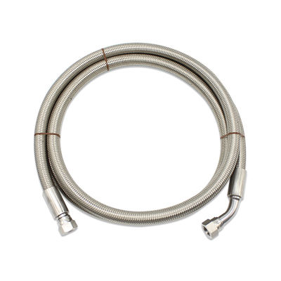 3/8&quot; DN10 Resist High Tempereture Braided PTFE Hose Stainless Steel