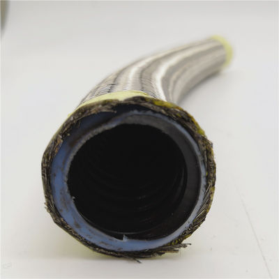 25.4mm ID 1'' Convoluted PTFE Braided Hose With 304 Stainless Steel