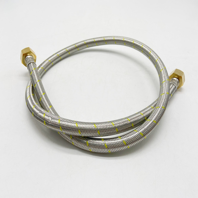 Stainless Steel Wire Braided Rubber Flexible Gas Hose 1/2&quot; HI-HI 60cm 100cm